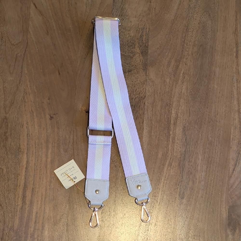 Erin Condren Lilac and Tan Bag Strap